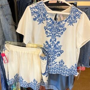 Never Worn Short Set. Dress it up w/ Strappy heels or Cute Wedge